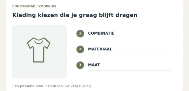 Een garderobe samenstellen met passende kleding
