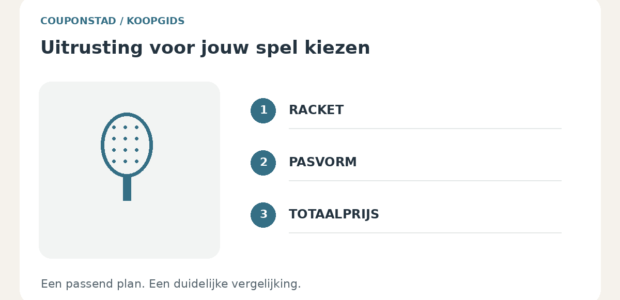Keuzehulp voor Padel Market: voorbereiding, vergelijking en voorwaarden